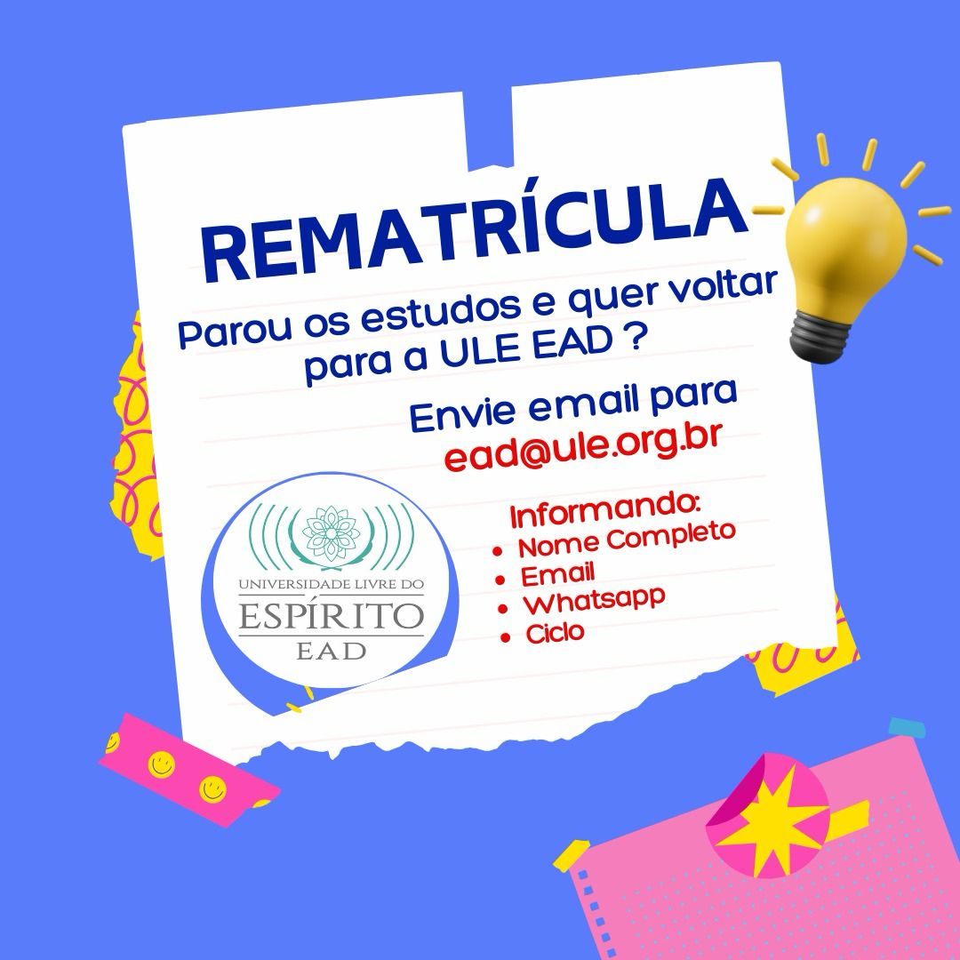 Imagem ilustrativa com informações para rematrícula de reprovados