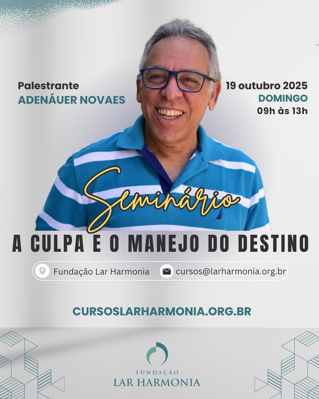 Imagem ilustrativa com informações do seminário.
