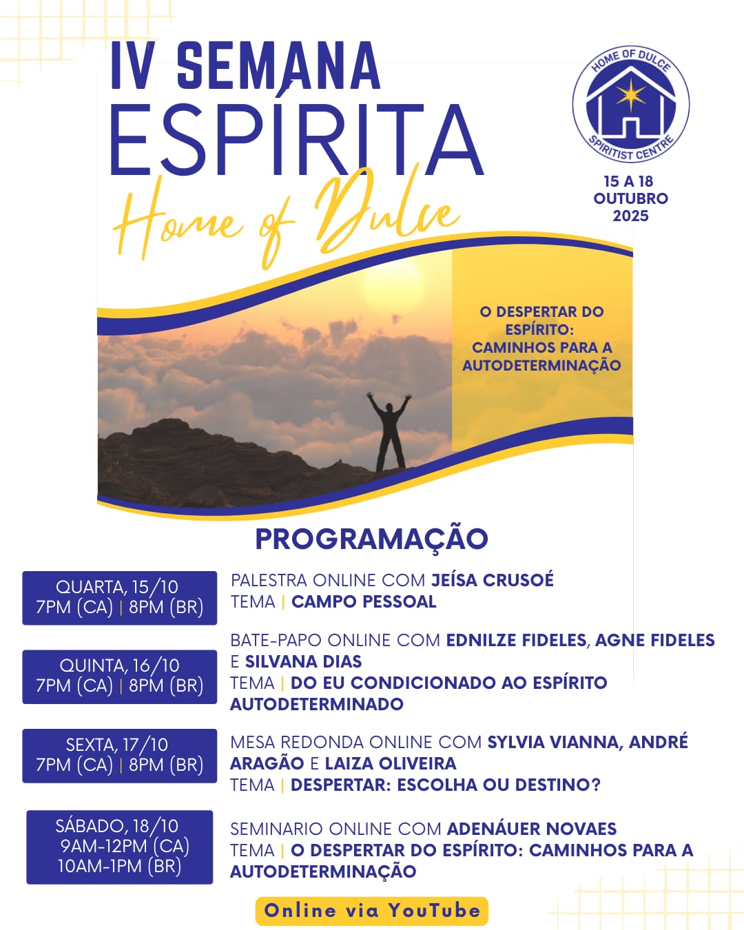 Imagem ilustrativa com informações sobre o evento.